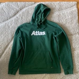 Atlas Skateboarding Green Hoodie L